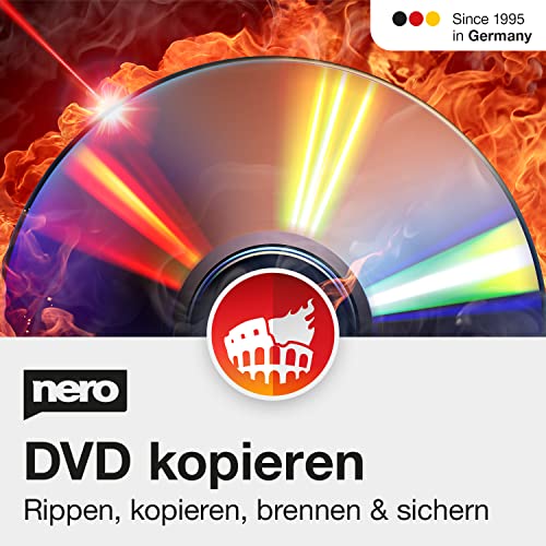 Nero DVD Kopieren und DVD Brennen | Nero Burning ROM 2024 | Brennprogramm | DVD Brenner Software | Brennen - Kopieren - Sichern | Unlimitierte Lizenz | 1 PC | Windows 11 / 10 / 8 / 7 von Nero