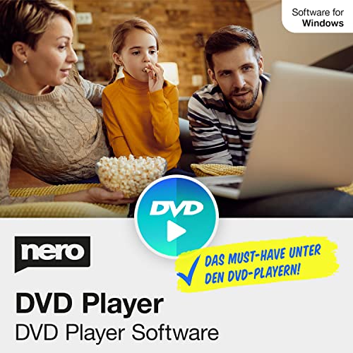 Nero DVD Player Software | Medienwiedergabe von DVDs | DVDs abspielen | Windows 11 / 10 / 8 / 7 ( DVD Player Jahreslizenz) von Nero