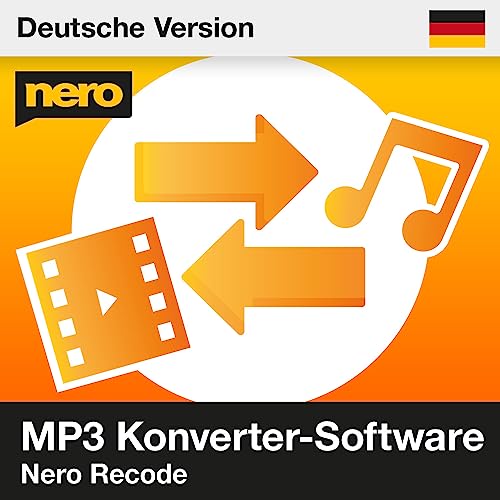 Nero MP4 Konverter | Video Converter | DVD auf MP3 umwandeln | Audio Converter Software | Video: MP4, MPEG, VOB, DAT | Audio: MP3, WAV, FLAC, MP2 | unlimitierte Lizenz | 1 PC | Windows 11 / 10 / 8 / 7 von Nero