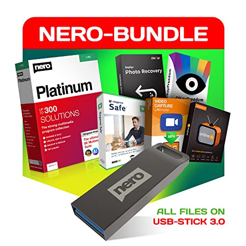 Nero Super-Bundle | Multimedia, Videobearbeitung, Backup, Medienverwaltung, Brennen, PC beschleunigen, Datensicherung, Foto, Video, Musik | Windows 11 / 10 / 8 / 7 von Nero