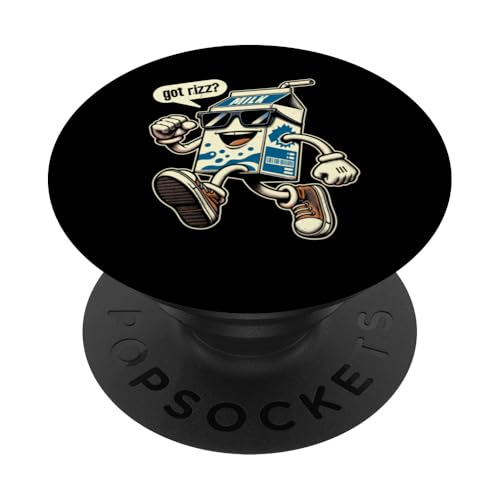 80er 90er Milchkarton Herren Damen Kinder Lustig Retro PopSockets Klebender PopGrip von Nerrrdy
