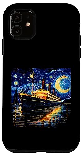 Hülle für iPhone 11 Retro Vintage Sternennacht inspiriert Männer Frauen Kinder Titanic von Nerrrdy