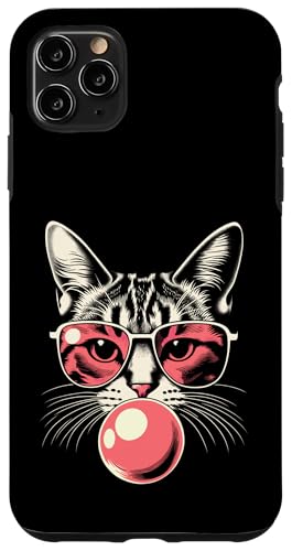 Katze in rosa Brille rosa Blase Männer Frauen Kinder lustige Katze Hülle für iPhone 11 Pro Max Katze in rosa Brille rosa Blase Männer Frauen Kinder lustige Katze Hülle für iPhone 11 Pro Max von Nerrrdy
