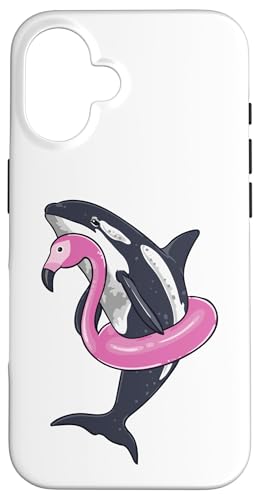 Lustige Orca Flamingo Pool Party Männer Frauen Kinder Strand Sommer Hülle für iPhone 16 Lustige Orca Flamingo Pool Party Männer Frauen Kinder Strand Sommer Hülle für iPhone 16 von Nerrrdy