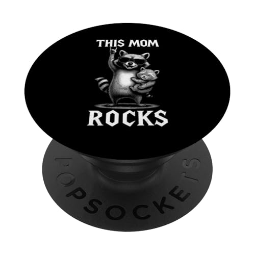 Muttertagsgeschenke Waschbär Damen Neuheit Lustig Muttertag PopSockets Klebender PopGrip von Nerrrdy