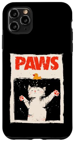 Paws Cat gelbe Gummiente Männer Kinder Frauen lustige Katze Hülle für iPhone 11 Pro Max Paws Cat gelbe Gummiente Männer Kinder Frauen lustige Katze Hülle für iPhone 11 Pro Max von Nerrrdy