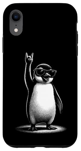 Retro Pinguin Rock and Roll Herren Kinder Frauen Lustiger Pinguin Hülle für iPhone XR Retro Pinguin Rock and Roll Herren Kinder Frauen Lustiger Pinguin Hülle für iPhone XR von Nerrrdy