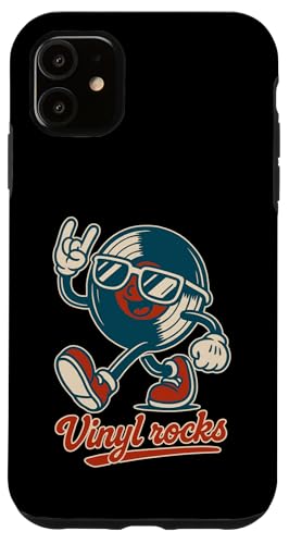 Retro Vinyl Rocks Herren Damen Kinder Lustiges Vinyl Hülle für iPhone 11 von Nerrrdy