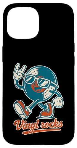 Retro Vinyl Rocks Herren Damen Kinder Lustiges Vinyl Hülle für iPhone 15 Retro Vinyl Rocks Herren Damen Kinder Lustiges Vinyl Hülle für iPhone 15 von Nerrrdy