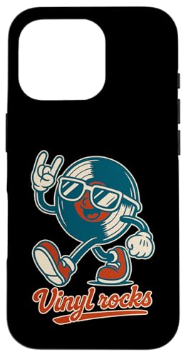 Retro Vinyl Rocks Herren Damen Kinder Lustiges Vinyl Hülle für iPhone 16 Pro Retro Vinyl Rocks Herren Damen Kinder Lustiges Vinyl Hülle für iPhone 16 Pro von Nerrrdy