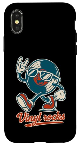 Retro Vinyl Rocks Herren Damen Kinder Lustiges Vinyl Hülle für iPhone X/XS Retro Vinyl Rocks Herren Damen Kinder Lustiges Vinyl Hülle für iPhone X/XS von Nerrrdy