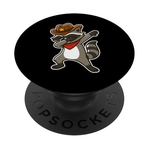 Rodeo Waschbär Cowboy Dabbing Männer Frauen Kinder Lustiger Cowboy PopSockets Klebender PopGrip Rodeo Waschbär Cowboy Dabbing Männer Frauen Kinder Lustiger Cowboy PopSockets Klebender PopGrip von Nerrrdy