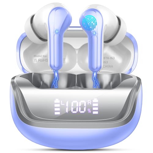Bluetooth Kopfhörer, Kopfhörer Kabellos Bluetooth 5.4, In Ear Kopfhörer mit HiFi Stereo, IP7 Wasserdicht Kabellose Kopfhörer mit ENC Noise Cancelling Mics, 50 Std Spielzeit Ohrhörer USB-C LED-Anzeige Bluetooth Kopfhörer, Kopfhörer Kabellos Bluetooth 5.4, In Ear Kopfhörer mit HiFi Stereo, IP7 Wasserdicht Kabellose Kopfhörer mit ENC Noise Cancelling Mics, 50 Std Spielzeit Ohrhörer USB-C LED-Anzeige von Nerunsa