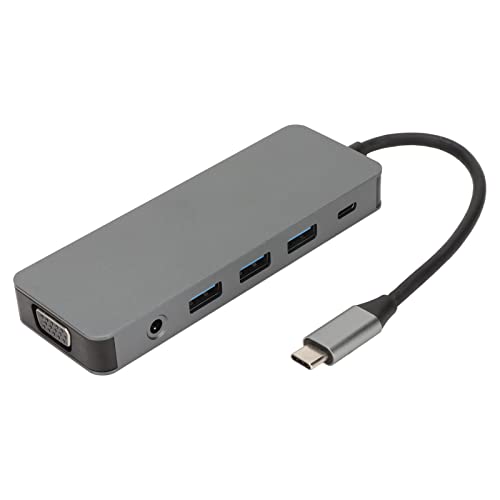 11-in-1-USB-C-Hub Mit 3 USB 3.0, 4K HD VGA, Gigabit RJ45, PD-Aufladung – Grauer USB-Splitter Für Tastatur Und Maus: Ultimative Konnektivitätslösung von NestNiche