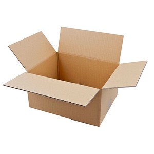 20 Nestler Wellpapp-Faltkartons 1-wellig braun 31,0 x 24,0 x 16,7 cm Außenmaß von Nestler