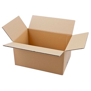 20 Nestler Wellpapp-Faltkartons 1-wellig braun 31,3 x 21,3 x 17,8 cm Außenmaß von Nestler