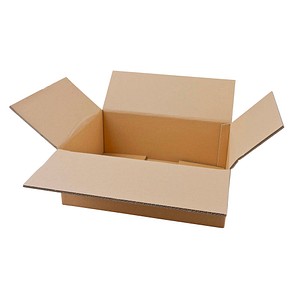 20 Nestler Wellpapp-Faltkartons 2-wellig braun 44,3 x 32,3 x 17,8 cm Außenmaß von Nestler