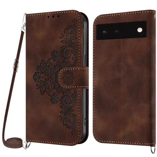Netany Handykette Hülle für Google Pixel 6, Handyhülle für Google Pixel 6 Hülle mit Kette Klappbar, PU Leder Necklace Klapphülle und Umhängeband Lanyard Flip Stoßfest Schutzhülle mit Band (Braun) Netany Handykette Hülle für Google Pixel 6, Handyhülle für Google Pixel 6 Hülle mit Kette Klappbar, PU Leder Necklace Klapphülle und Umhängeband Lanyard Flip Stoßfest Schutzhülle mit Band (Braun) von Netany