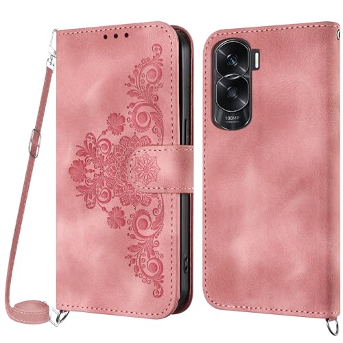 Netany Handykette Hülle für Huawei Honor X50i 5G / 90 Lite 5G, Handyhülle Hülle mit Kette Klappbar, PU Leder Necklace Klapphülle und Umhängeband Lanyard Flip Stoßfest Schutzhülle mit Band (Rosa) Netany Handykette Hülle für Huawei Honor X50i 5G / 90 Lite 5G, Handyhülle Hülle mit Kette Klappbar, PU Leder Necklace Klapphülle und Umhängeband Lanyard Flip Stoßfest Schutzhülle mit Band (Rosa) von Netany