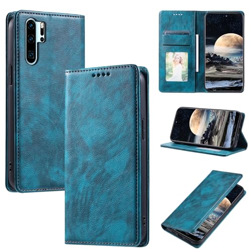 Netany Hülle für Huawei P30 Pro, PU Leder Wallet Klapphülle mit Standfunktion Magnetverschluss Kartenfach Handyhülle für Huawei P30 Pro - Blau Netany Hülle für Huawei P30 Pro, PU Leder Wallet Klapphülle mit Standfunktion Magnetverschluss Kartenfach Handyhülle für Huawei P30 Pro - Blau von Netany
