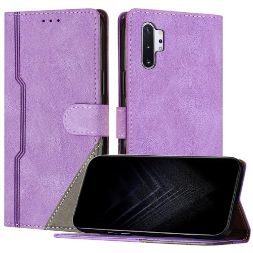 Netany Schutzhülle für Samsung Galaxy Note 10 Plus, PU Leder Flip Wallet Handyhülle mit magnetisch Kartenfächer Standfunktion Hülle für Galaxy Note 10 Plus - Lila Netany Schutzhülle für Samsung Galaxy Note 10 Plus, PU Leder Flip Wallet Handyhülle mit magnetisch Kartenfächer Standfunktion Hülle für Galaxy Note 10 Plus - Lila von Netany