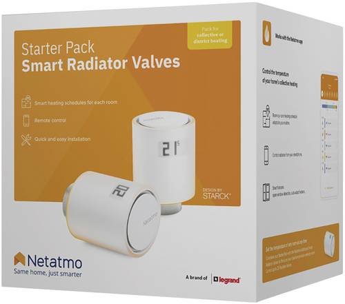 Netatmo Funk-Heizkörperthermostat-Set Netatmo Funk-Heizkörperthermostat-Set von Netatmo