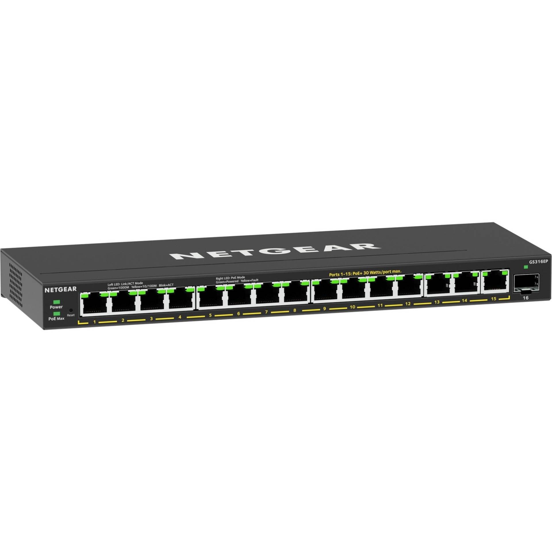 GS316EP, Switch von Netgear