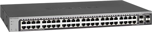 NETGEAR 48-Port-Gigabit-Ethernet-Smart-Switch (GS748T) – verwaltet, mit 2 x 1G SFP und 2 x 1G Combo, Desktop oder Rackmount, und begrenzter lebenslanger Schutz von Netgear