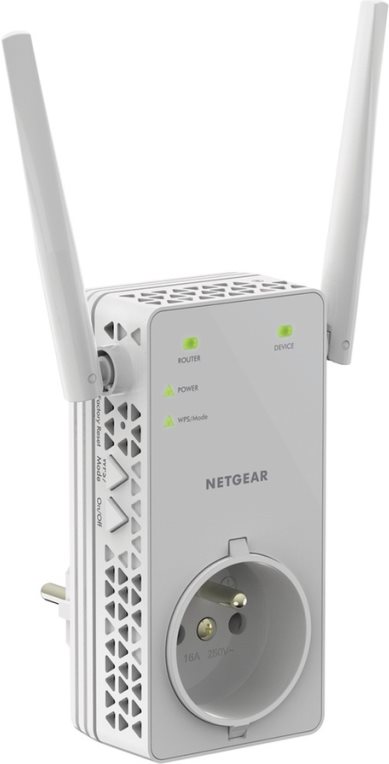 NETGEAR AC1200 WLAN RangeExtender DualB.m. Steckdose (EX6130-100PES) von Netgear