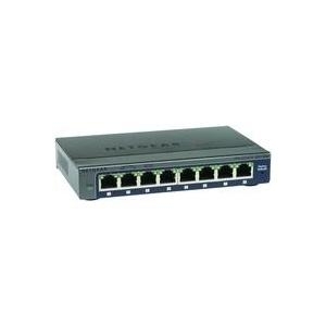 NETGEAR Desktop Switch ProSafe Plus GS108E 8-port Gigabit, Datenübertragungsrate: 10/100/1000 Mbit/Sek (GS108E-300PES) von Netgear