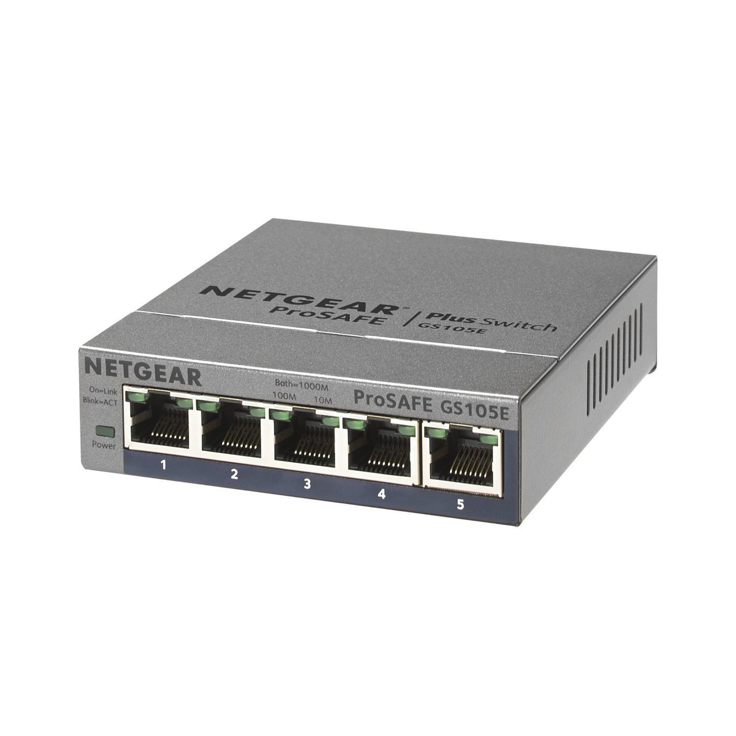 NETGEAR GS105Ev2 Plus Switch [5x Gigabit Ethernet] von Netgear