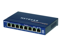 NETGEAR GS108GE, Unmanaged, Gigabit Ethernet (10/100/1000), Vollduplex von Netgear