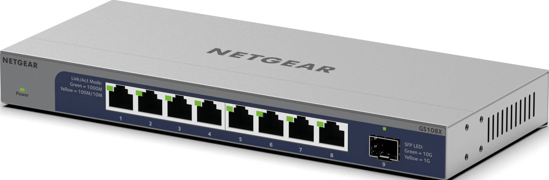 NETGEAR GS108X - Switch, 9-Port, Gigabit Ethernet, SFP+ von Netgear