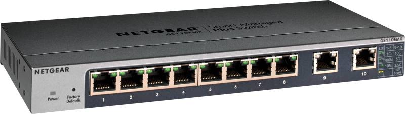 NETGEAR GS110EMX - Switch, 8-Port, Gigabit Ethernet, managebar von Netgear