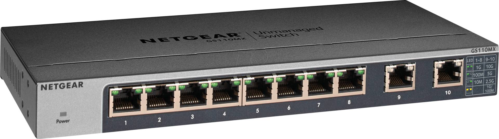 NETGEAR GS110MX - Switch, 8-Port, Gigabit Ethernet von Netgear
