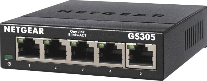 NETGEAR GS305 - Switch, 5-Port, Gigabit Ethernet von Netgear