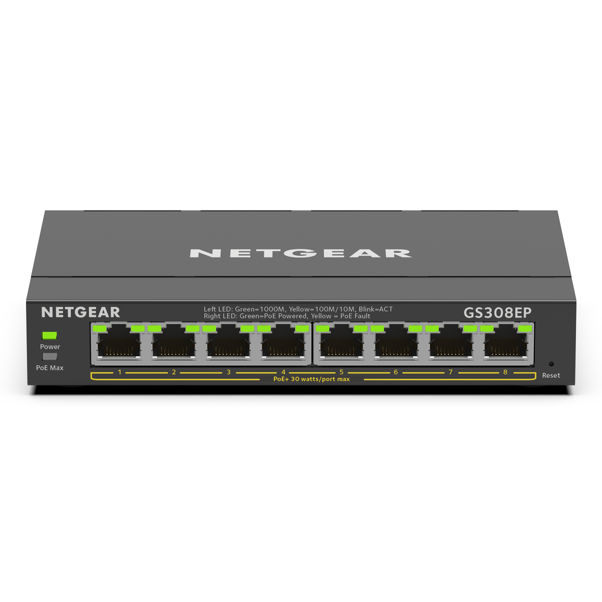 NETGEAR GS308EP SOHO Plus Switch [8x Gigabit Ethernet PoE+, 62W] von Netgear
