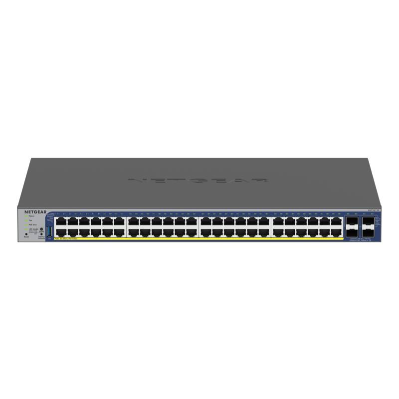 NETGEAR GS752TXPv3 Smart Managed Switch 48x Gigabit Ethernet (PoE+, max. 390W), 4x 10G SFP+ von Netgear