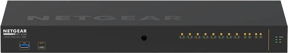 NETGEAR M4250 12-Port AV Line PoE+ Switch 125W 2x1G 2xSFP Managed Switch (GSM4212P-100EUS) von Netgear