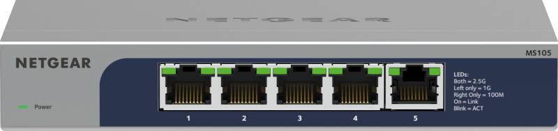 NETGEAR MS105 - Switch, 5-Port, 2,5 Gigabit Ethernet von Netgear