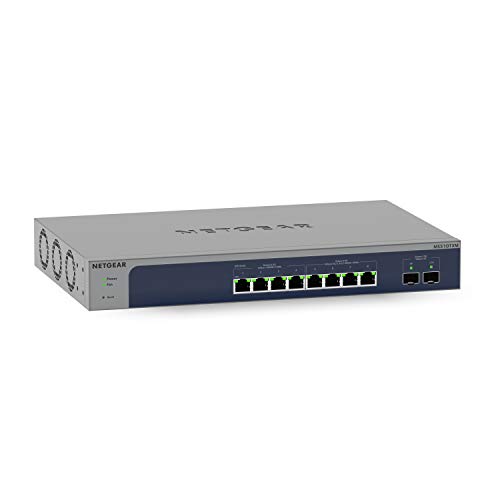 NETGEAR MS510TXM 10 Port 10gb Switch | Multi-Gigabit LAN Switch Smart (8x Multi-Gig-Ports, 2x 10G-SFP+, Insight Cloud Management, Desktop oder 19 Zoll Rack-Montage, ProSAFE Lifetime-Garantie) von Netgear