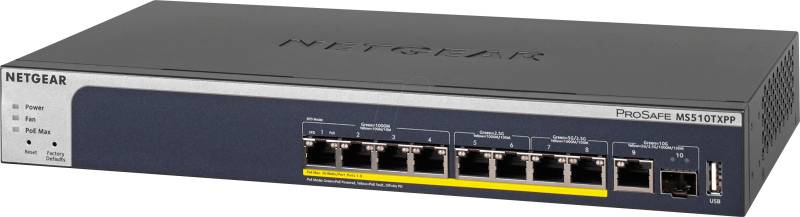 NETGEAR MS510TXP - Switch, 10-Port, Gigabit Ethernet, PoE von Netgear