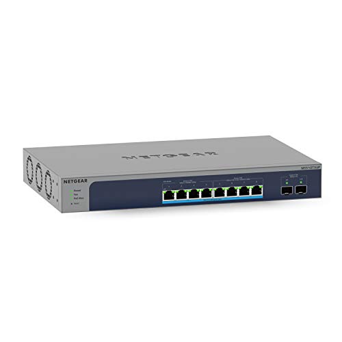 NETGEAR MS510TXUP 10 Port 10gb Switch | Multi-Gigabit LAN PoE Switch Smart (Managed mit 8x PoE++ mit 295W, 2x 10G-SFP+, Desktop oder 19 Zoll Rack-Montage, ProSAFE Lifetime-Garantie) von Netgear