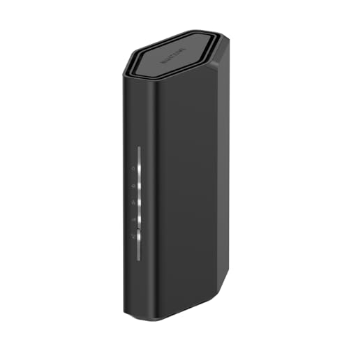NETGEAR Nighthawk Dual-Band WiFi 7-Router (RS100) – Sicherheitsfunktionen, BE3600 WLAN-Geschwindigkeit (bis zu 3,6 GBit/s) – Abdeckung bis zu 135 m², 50 Geräte – 2,5-Gig-Internetanschluss von Netgear