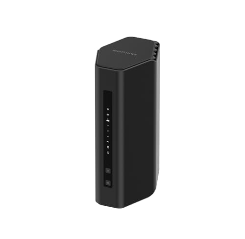 NETGEAR Nighthawk Dual-Band WiFi 7-Router (RS200) – | Dual-Band Glasfaser Router | BE6500 WLAN-Geschwindigkeit (bis zu 6,5 GBit/s) – Abdeckung in bis zu 185 m², 80 Geräte – 2,5-Gig-Internetanschluss von Netgear