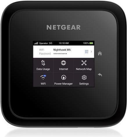 NETGEAR Nighthawk M6 - Router für Mobilfunknetz - Schwarz - Tragbar - LCD - 6,1 cm (2.4) - Gigabit Ethernet (MR6150-100EUS) von Netgear