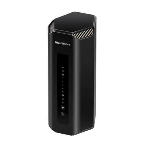 NETGEAR Nighthawk Tri-Band WiFi 7-Router (RS700) | Glasfaser Router | BE19000 WLAN-Geschwindigkeit (bis zu 19 GBit/s) - Abdeckung von bis zu 325 m², 200 Geräte - 10-Gig-Internetanschluss von Netgear