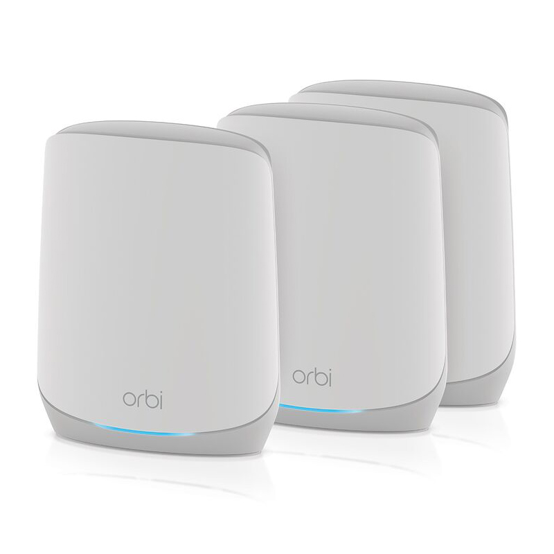 NETGEAR Orbi AX5400 WLAN Mesh-System (RBK763S) - Router + 2 Satelliten [bis zu 5.4 Gbit/s, 525m², inkl. 1 Jahr Armor Lizenz Advanced Cyber Threat Prot von Netgear