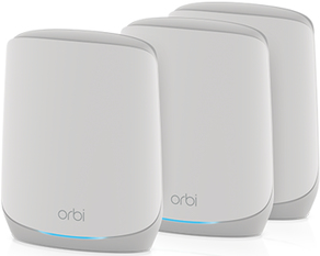 NETGEAR Orbi RBK763S - WLAN-System (Router, 2 Extender) - Netz - GigE - 802,11a/b/g/n/ac/ax - Tri-Band (RBK763S-100EUS) von Netgear