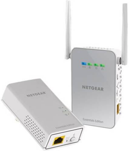 NETGEAR Powerline WLAN 1000 Set Powerline WLAN Hybrid Kit PLW1000-100PES 1000MBit/s NETGEAR Powerline WLAN 1000 Set Powerline WLAN Hybrid Kit PLW1000-100PES 1000MBit/s von Netgear